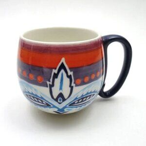 Anthropologie Unique Artsy Boho Mug